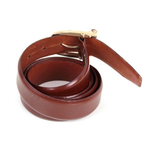 Cole Haan TEXTURED BROWN GENUINE LEATHER 1.25"Wd CASUAL DRESS MEN'S BELT 44 (X31 - Picture 3 of 13
